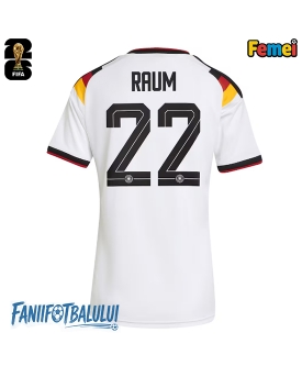 Germania David Raum #22 Echipament de Fotbal Replică Mondial 2026 Femei Acasa